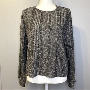 Forever 21 Black & Gray Textured Sweater